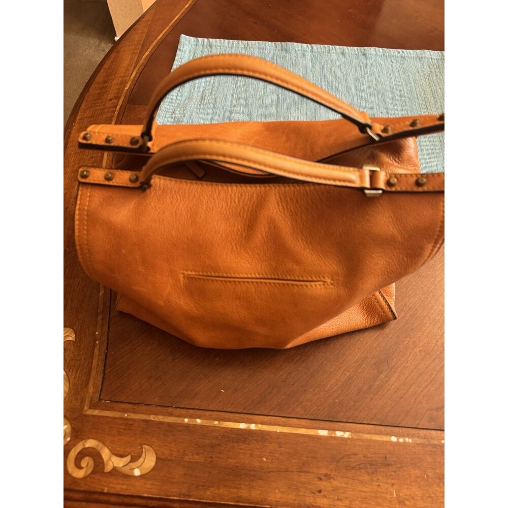 C & C California Leather Bag Satchel Crossbody Tote Womens Bag British Tan